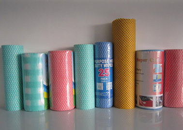 120GSM Disposable Dish Wipes for Hospital , 85% Viscose 15% Polyester